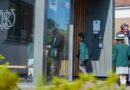 Pupils getting through the doors of Wilmslow Preparatory School in Cheshire