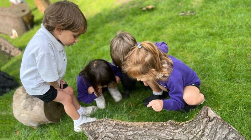 Forest Preparatory pupils outdoor at the newly open area