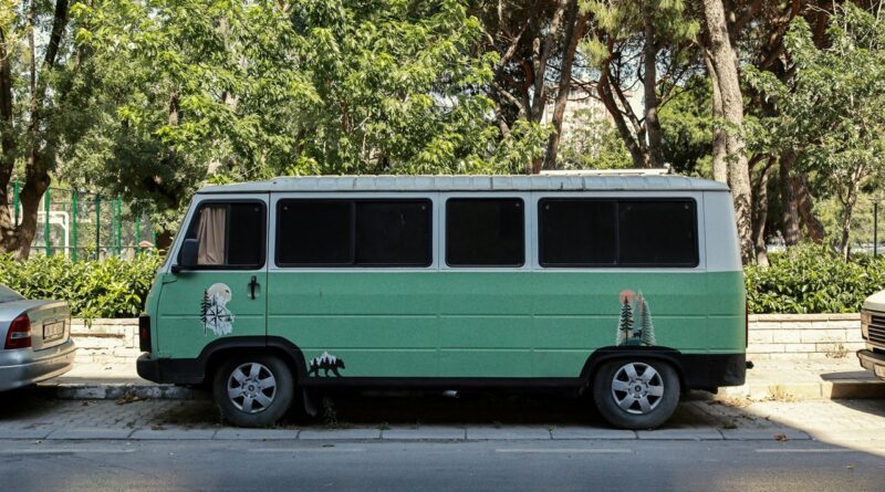 Green Mini Bus