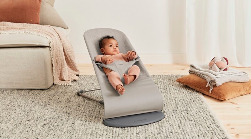 BabyBjörn Bouncer Bliss in 3D Jersey, Sand-Grey