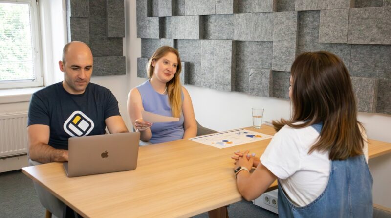 People talking in the office