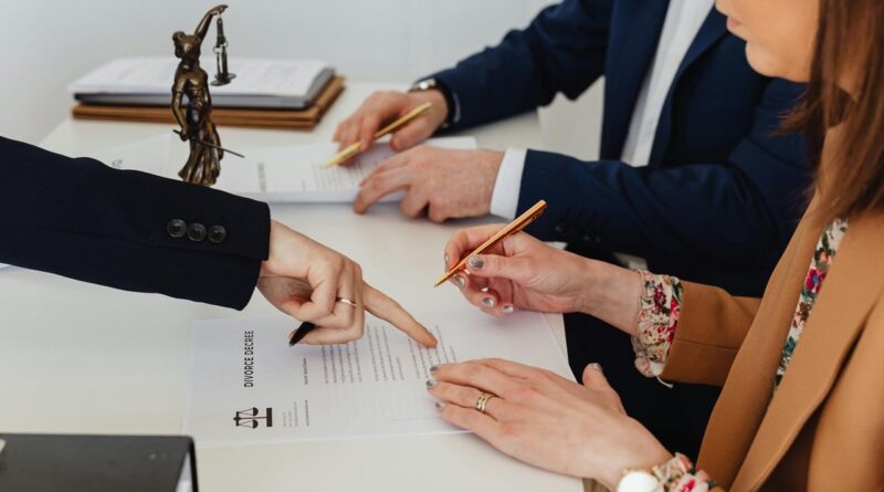 Signing Divorce Papers