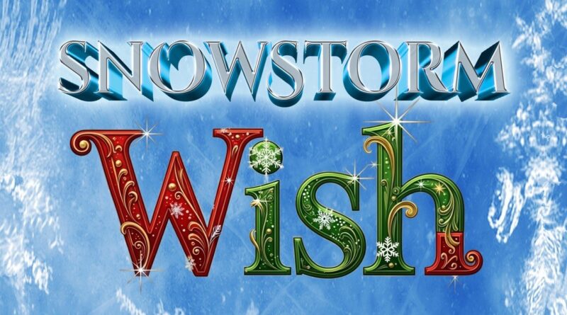 Snowstorm Wish circus skating Christmas show logo