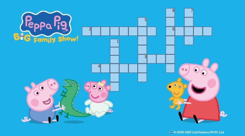 Peppa Pig's Big family crossword