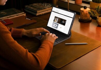 Person using Xiaomi Pad 8 Pro with the keyboard