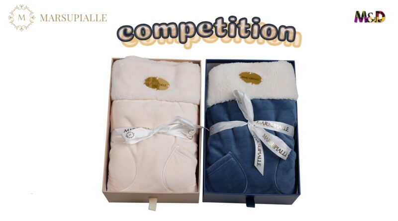 Two Marsupialle luxury stroller baby blankets in its boxes