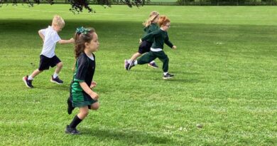 WPS reception pupils at the Pre-Prep Sporting Festival hosted by Terra Nova School