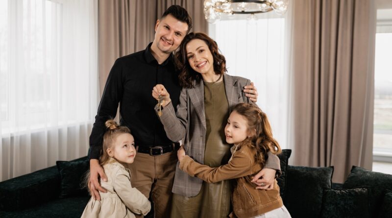 Family with the keys